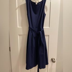3 for $10. Women’s Size Large Navy Dress with Pockets and belt.  Like new/EUC.